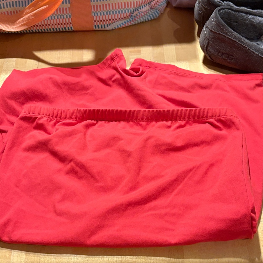 Vibrant Red Jump Suit